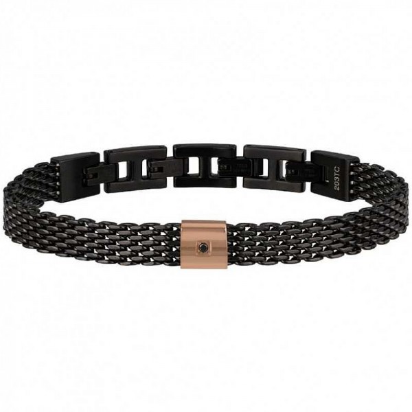 Breil Men s Bracelet Black Diamond TJ2956 New Fashion Jewels