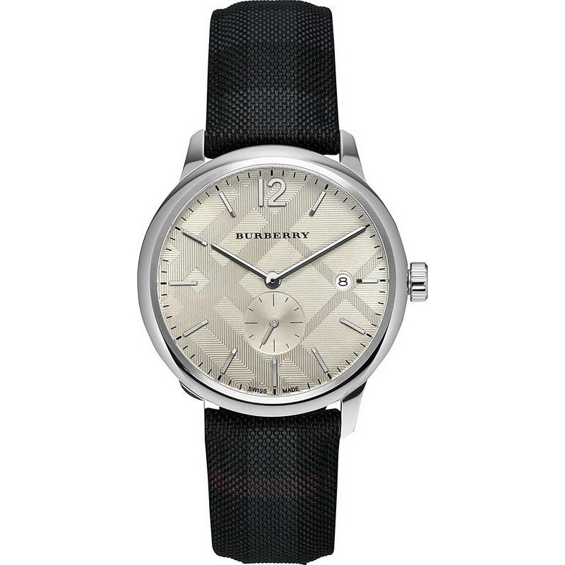 Burberry men's leather online watches