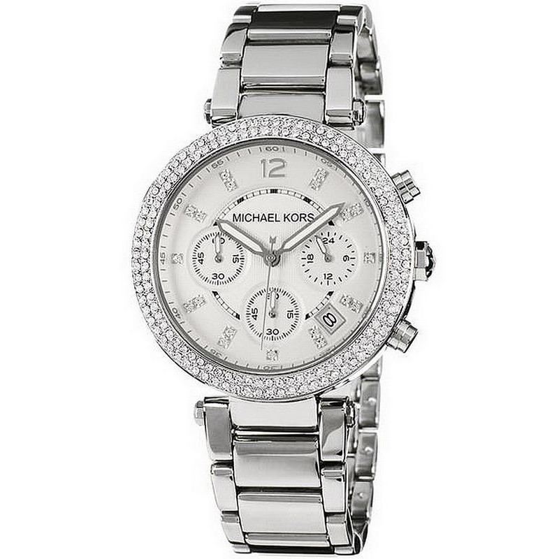 Ladies michael kors parker on sale chronograph watch mk5774